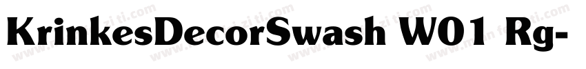 KrinkesDecorSwash W01 Rg字体转换